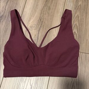 Women's Lululemon sport’s bra burgundy